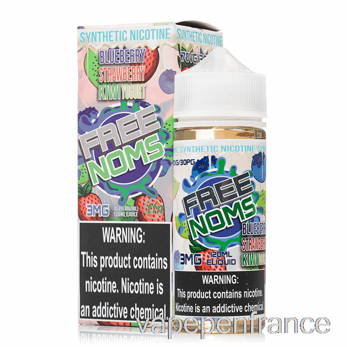 Yaourt Myrtille Fraise Kiwi - Nomenon - 120ml 0mg Stylo Vape